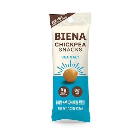 Biena Snacks Biena Snacks Sea Salt Chickpeas 1.2 oz., PK40 857597003774